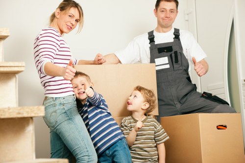Careful packing and labeling for house removals in Queensbury